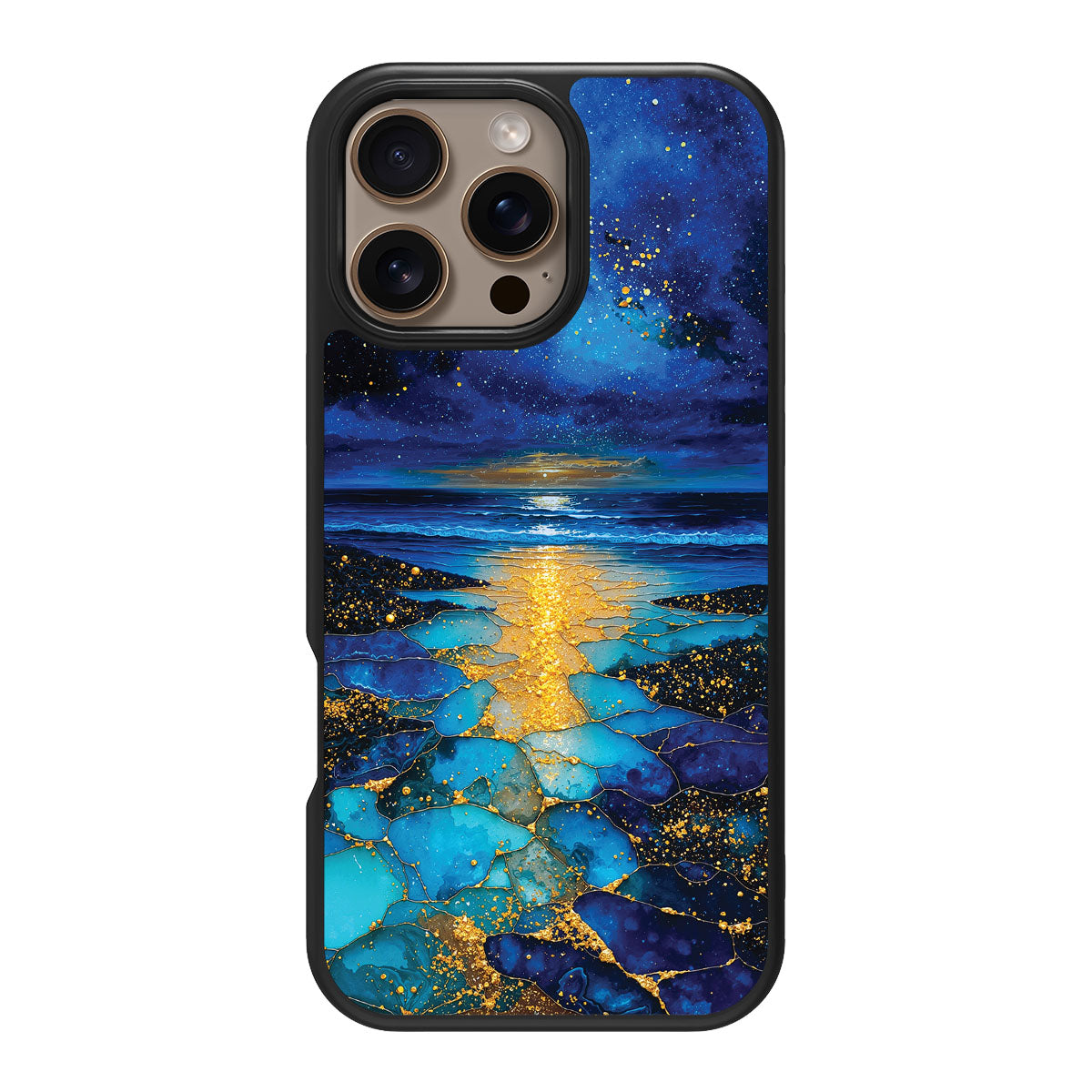 Ocean Designer iPhone 16 Pro Max Case – Cosmic Seascape | MagSafe
