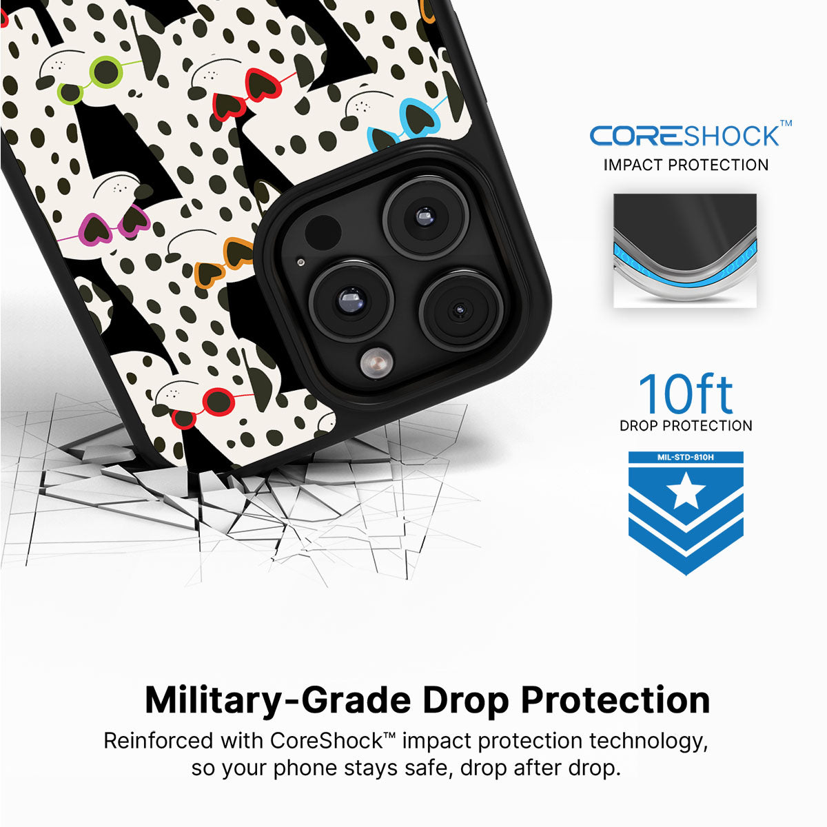 Dalmatian Dog - iPhone 16 Pro Max Case, #case type_core (magsafe), #case type_core (non magsafe)