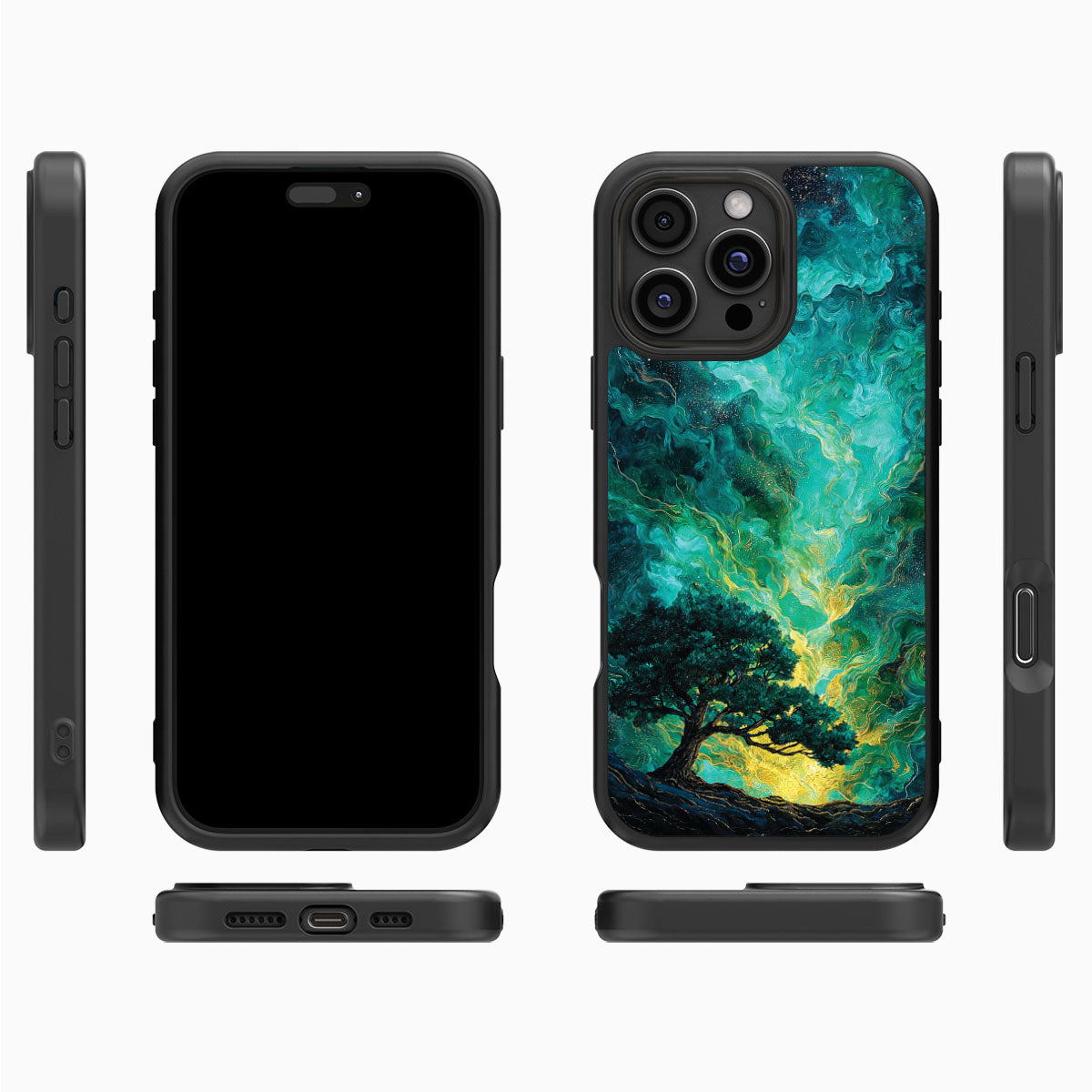 Emerald Storm - iPhone 16 Pro Max Case #case type_core (magsafe), #case type_core (non magsafe)