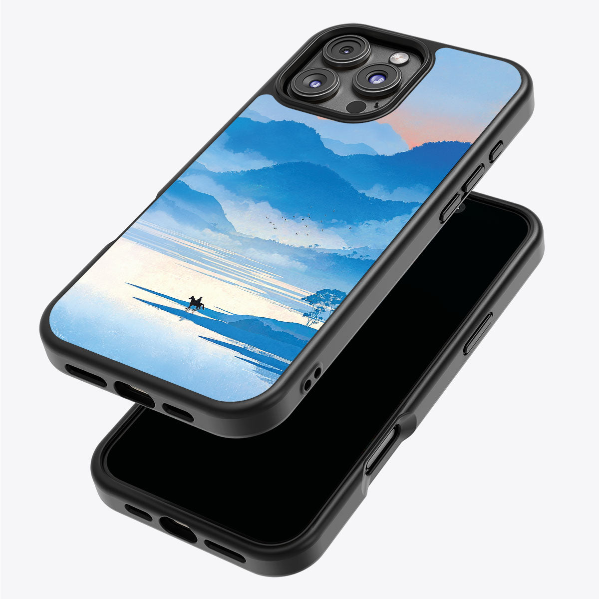 Globe Trotter iPhone 16 Pro Max case – back and side view