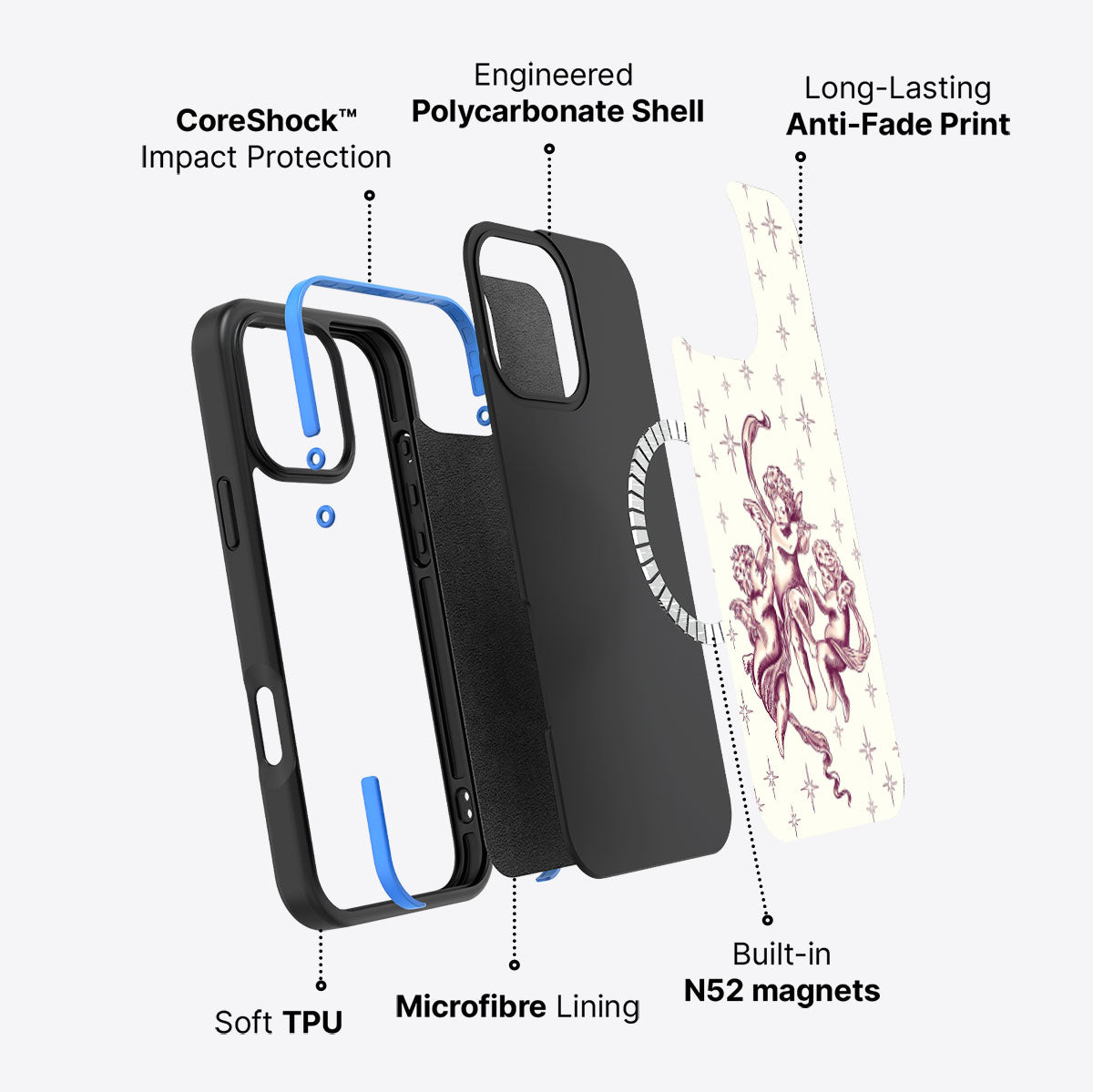 Herald Angels - iPhone 16 Pro Max Case #case type_core (magsafe)