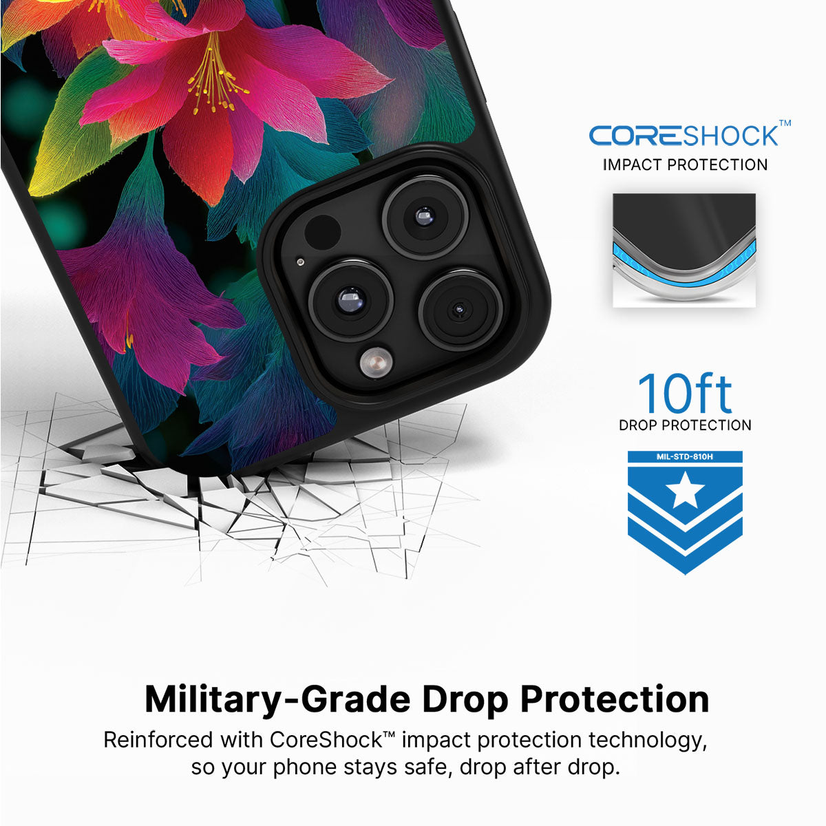 iPhone 16 Pro Max Case with MagSafe – Jungle Bloom