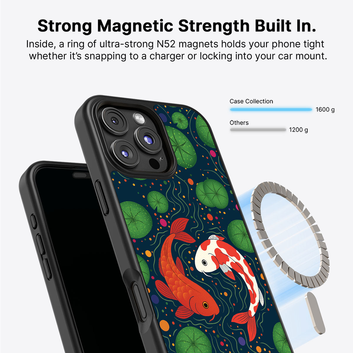 Koi Fish - iPhone 16 Pro Max Case, #case type_core (magsafe)