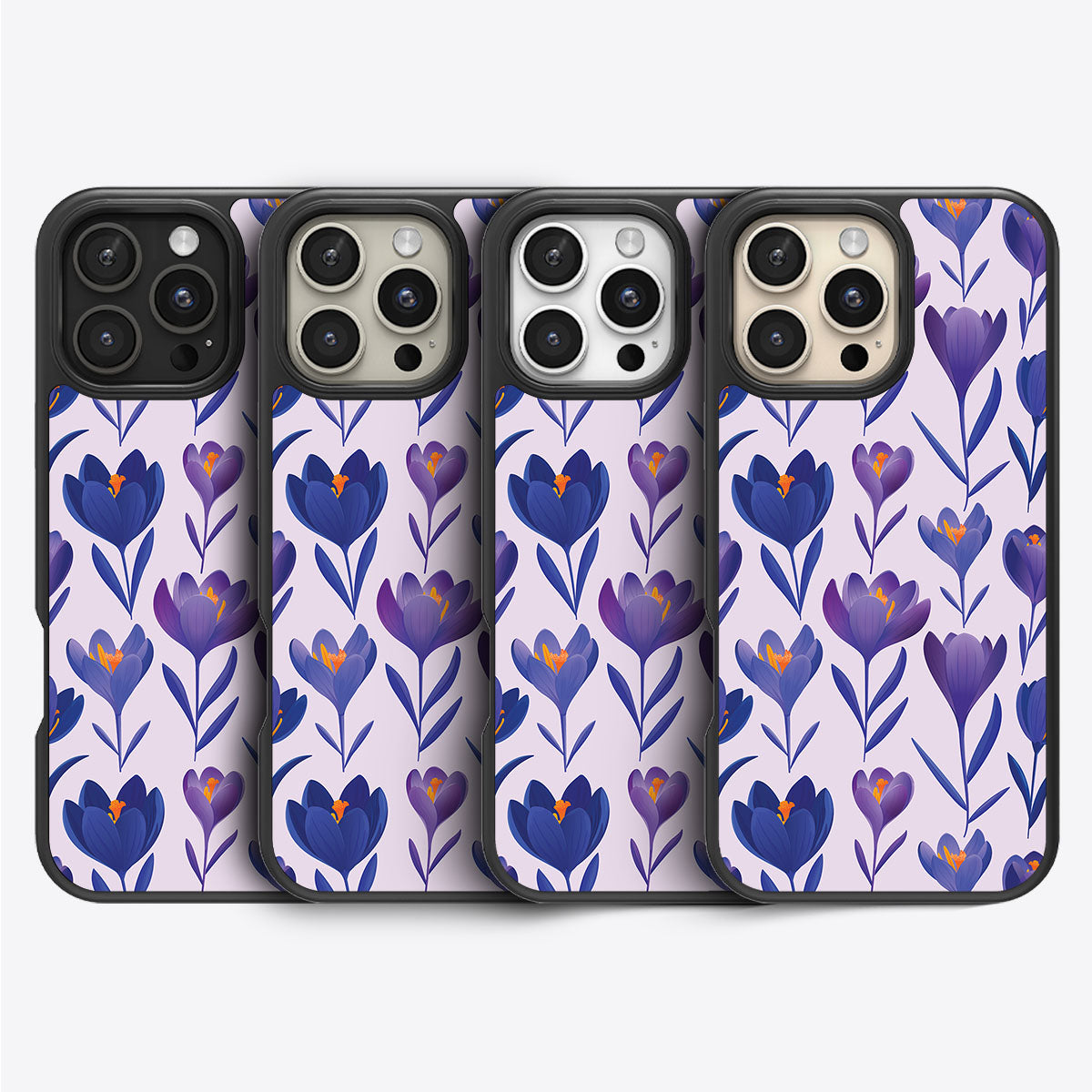 Midnight Crocus - iPhone 16 Pro Max Case #case type_core (magsafe), #case type_core (non magsafe)