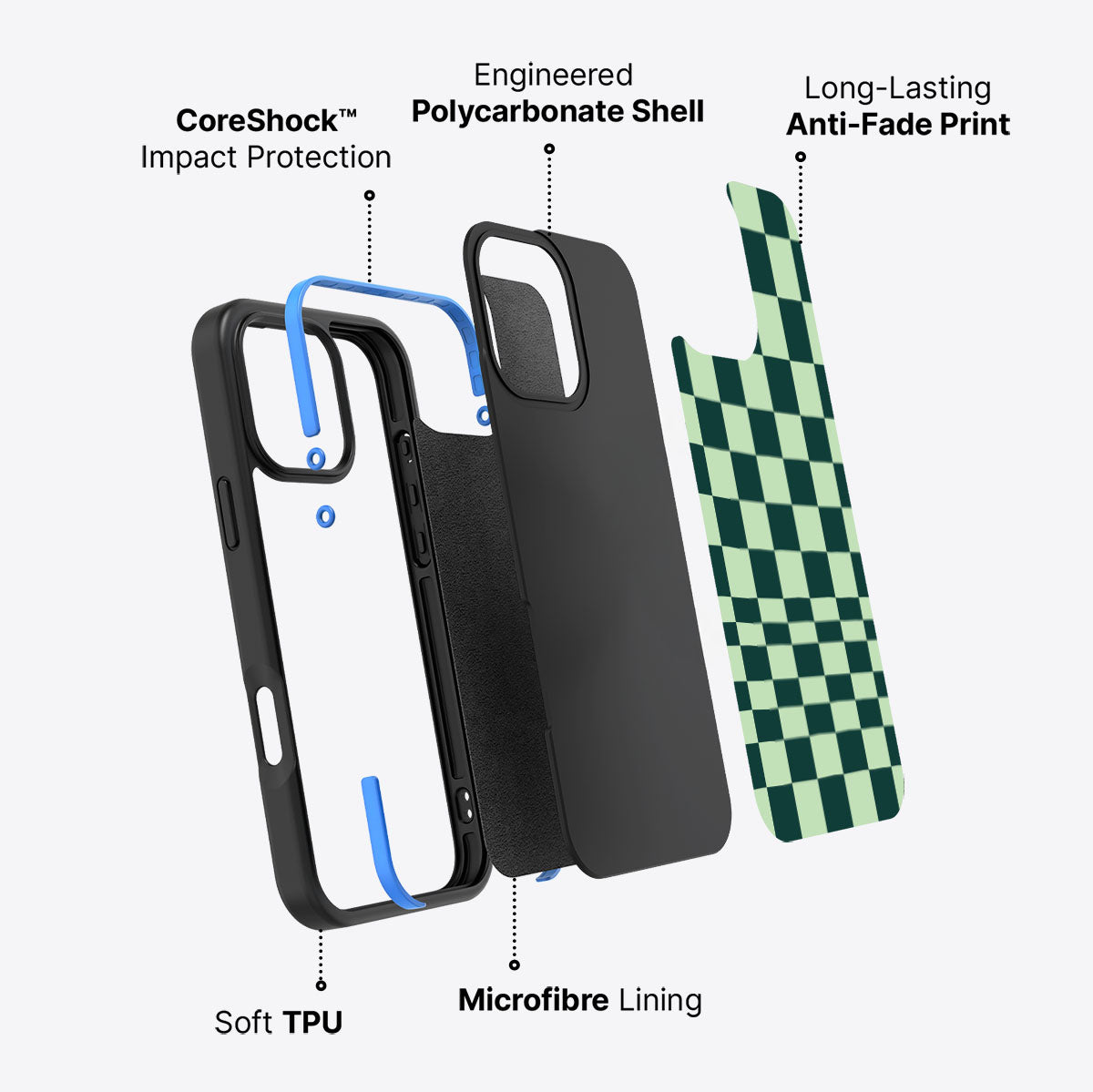 Mint Matrix - iPhone 16 Pro Max Case