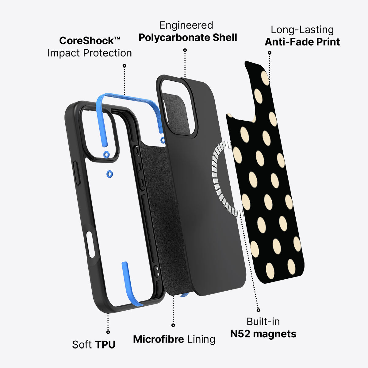 Noir Cream - iPhone 16 Pro Max Case #case type_core (magsafe)