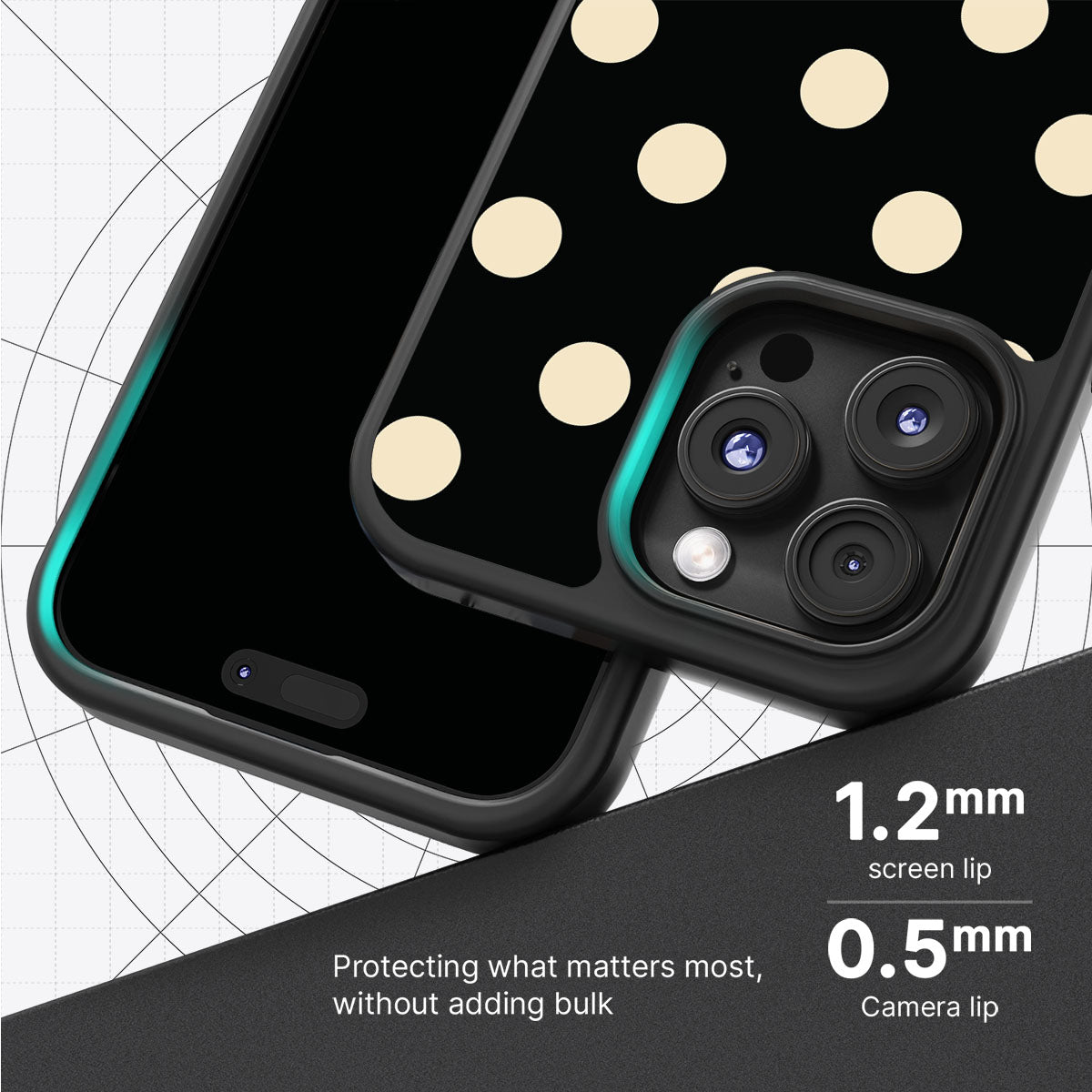 Noir Cream - iPhone 16 Pro Max Case #case type_core (magsafe), #case type_core (non magsafe)