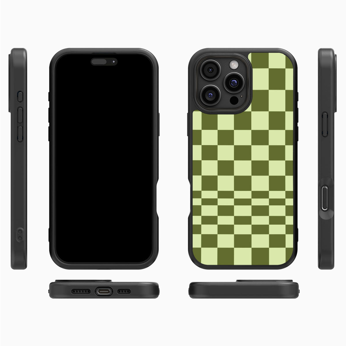 Olive Meadow iPhone 16 Pro Max case cover – multi-angle view