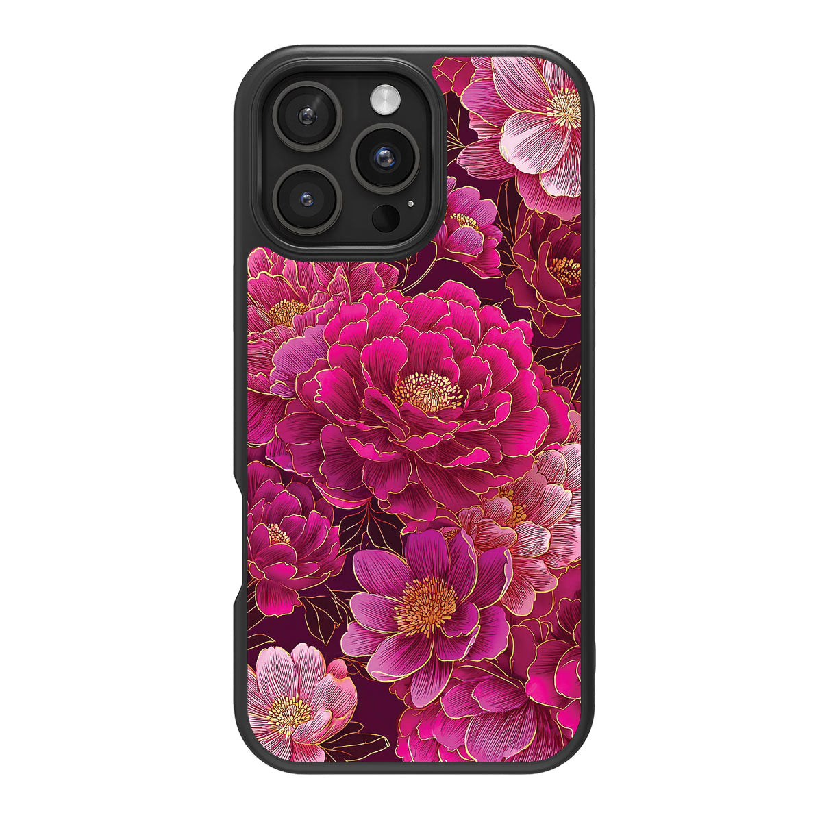 Pink Reverie design back view – iPhone 16 Pro Max case