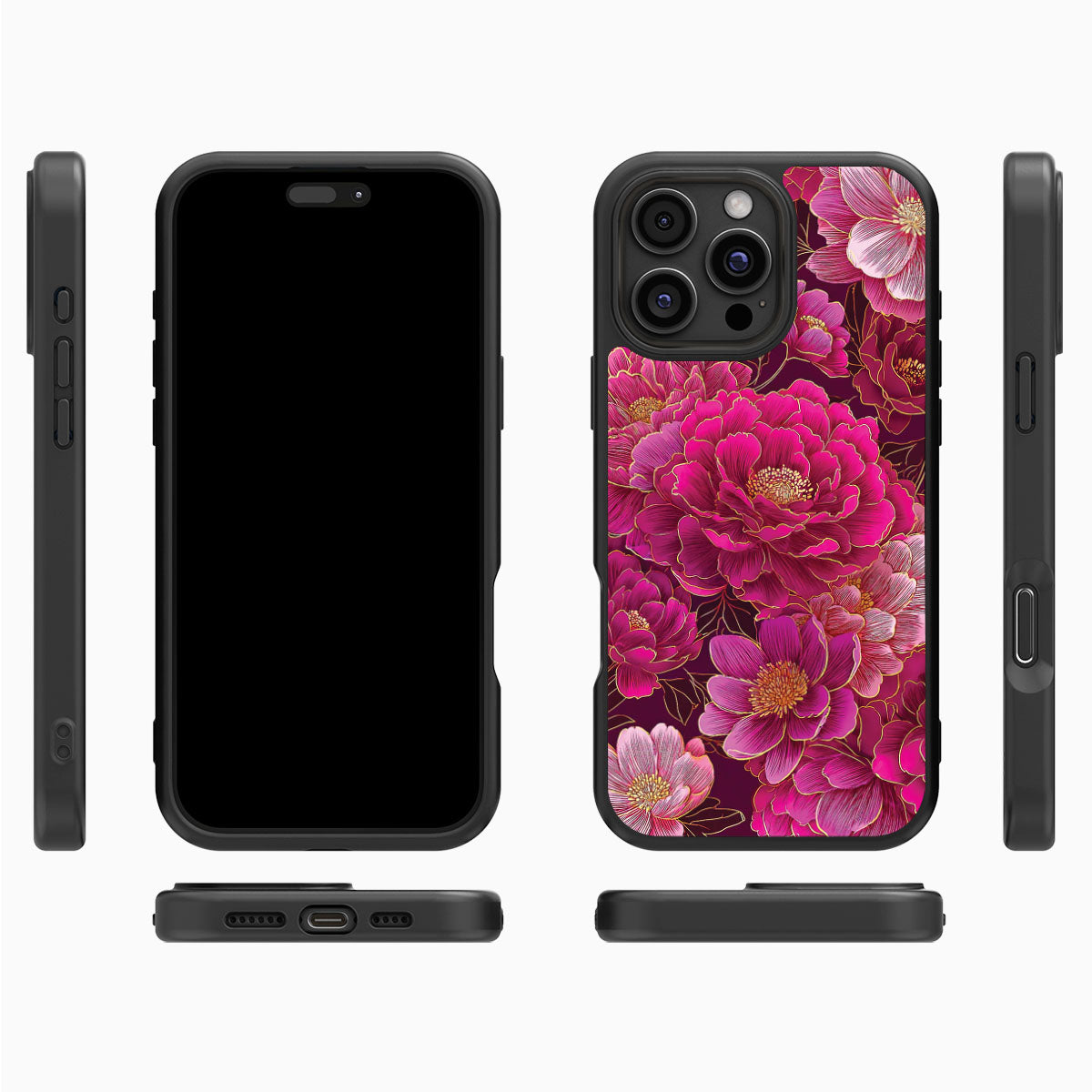 Pink Reverie iPhone 16 Pro Max case cover – multi-angle view