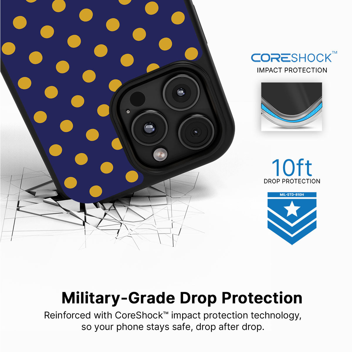 Retro Gold - iPhone 16 Pro Max Case #case type_core (magsafe), #case type_core (non magsafe)