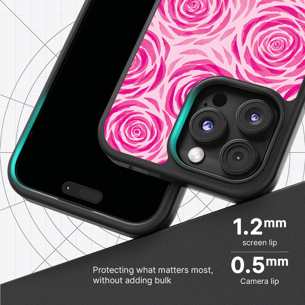 Rosy Reverie - iPhone 16 Pro Max Case #case type_core (magsafe), #case type_core (non magsafe)