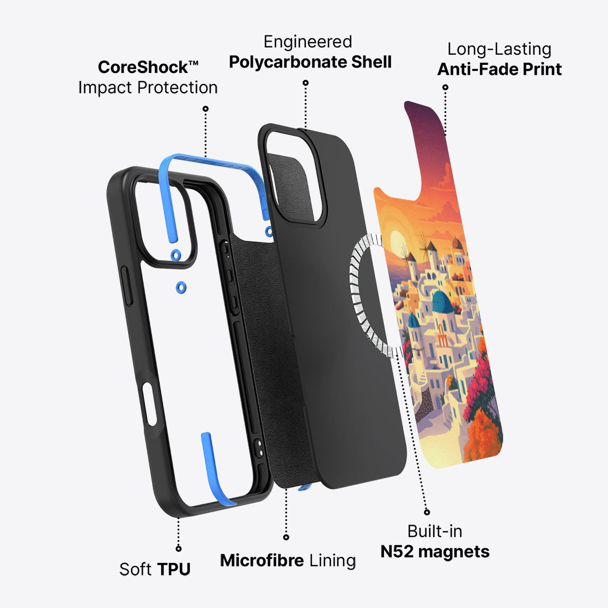 Santorini - iPhone 16 Pro Max Case #case type_core (magsafe)