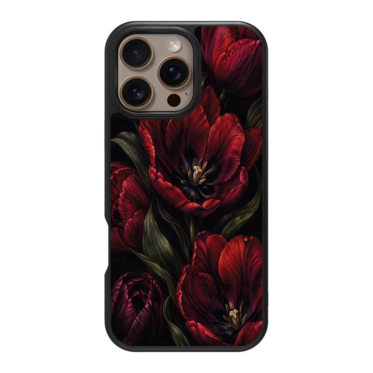 Scarlet Hour design back view – iPhone 16 Pro Max case