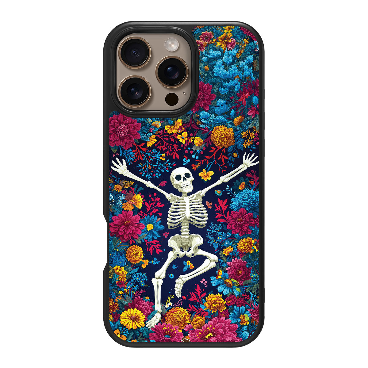Floral Designer iPhone 16 Pro Max Case – Skeleton Garden | MagSafe