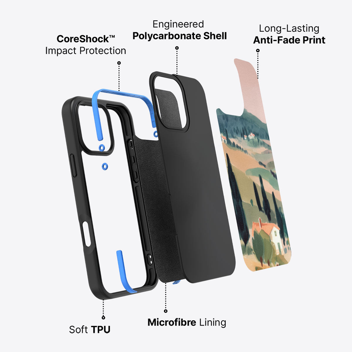 Tuscan Holiday - iPhone 16 Pro Max Case #case type_core (non magsafe)