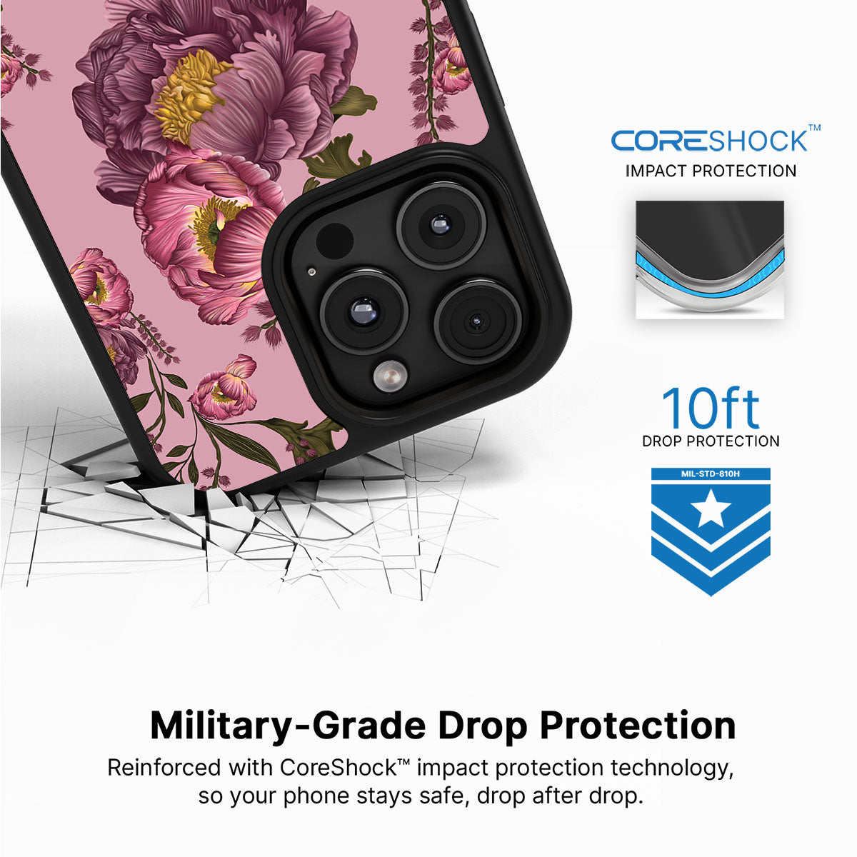 Vintage Blossoms - iPhone 16 Pro Max Case #case type_core (magsafe), #case type_core (non magsafe)