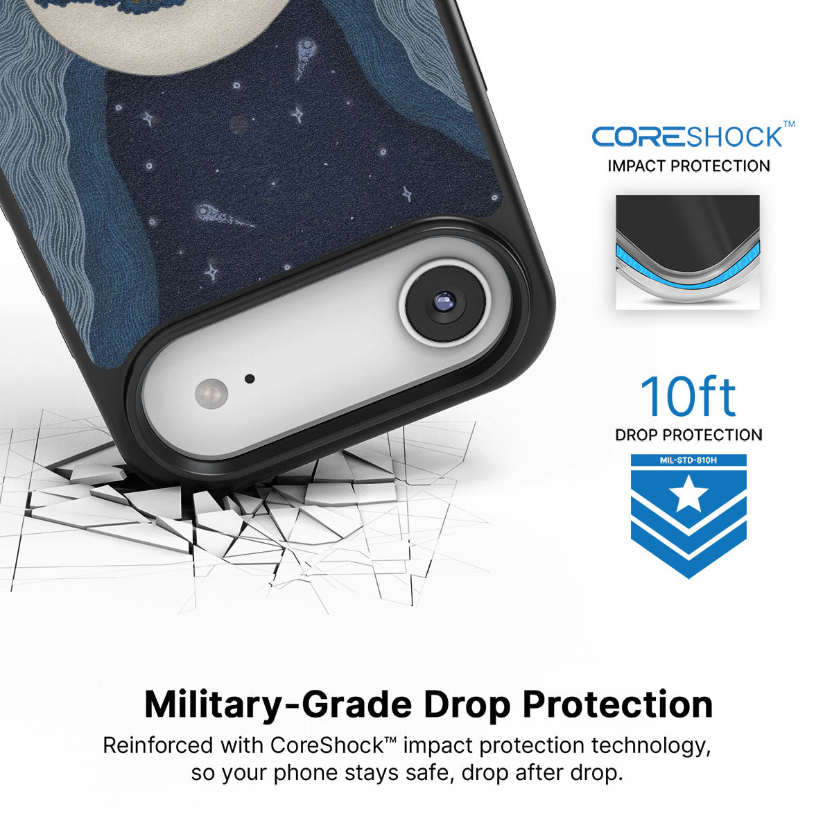 Aura Farming iPhone Air case with drop protection
