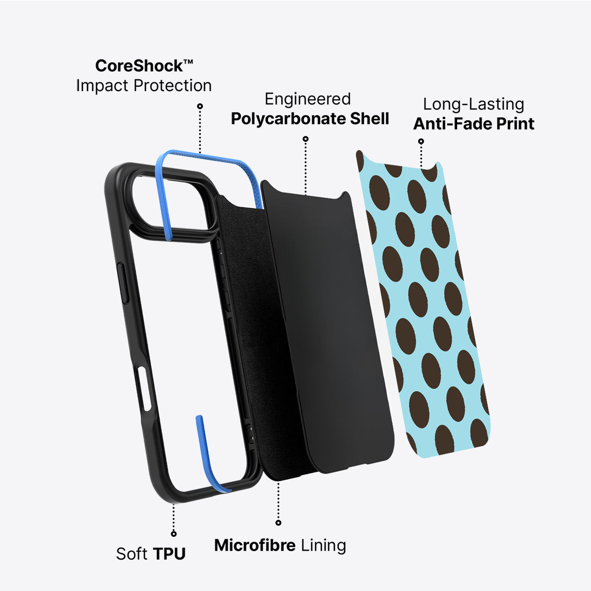 Blue Mocha - iPhone 17 Air Case #case type_core (non magsafe)