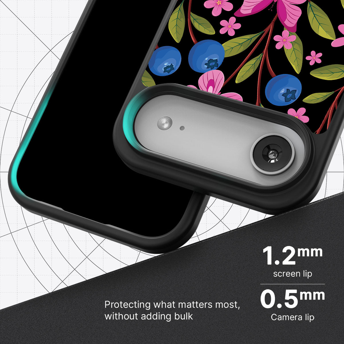 Blueberry Butterflies - iPhone 17 Air Case #case type_core (magsafe), #case type_core (non magsafe)