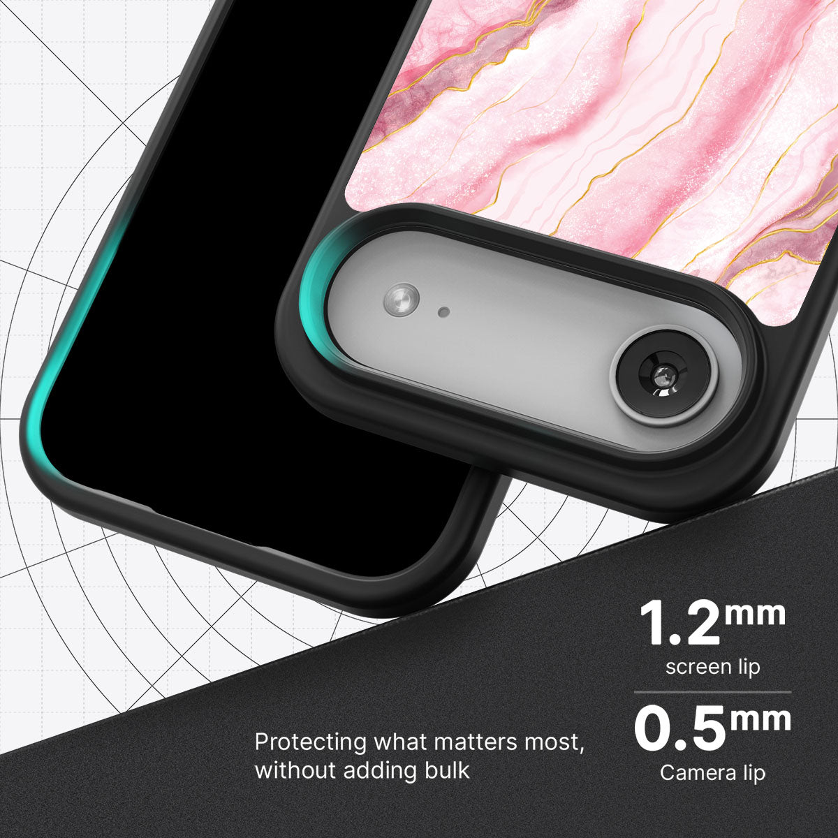 Blushed Marble - iPhone 17 Air Case, #case type_core (magsafe), #case type_core (non magsafe)