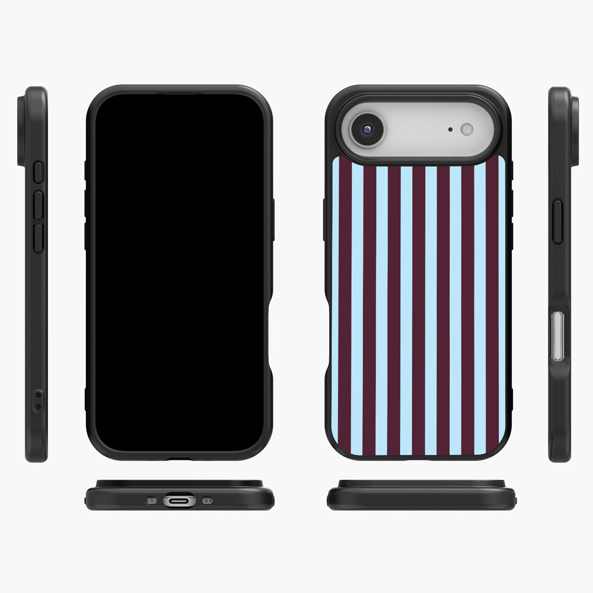Cabernet Column iPhone Air case cover – multi-angle view