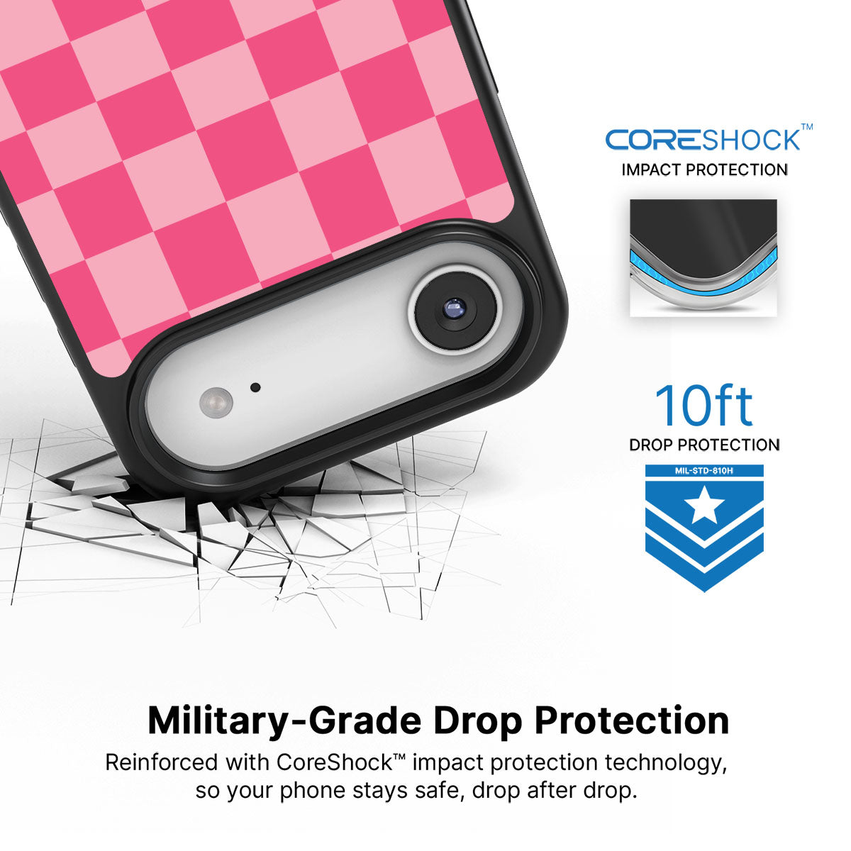 Candy Check iPhone Air case with drop protection