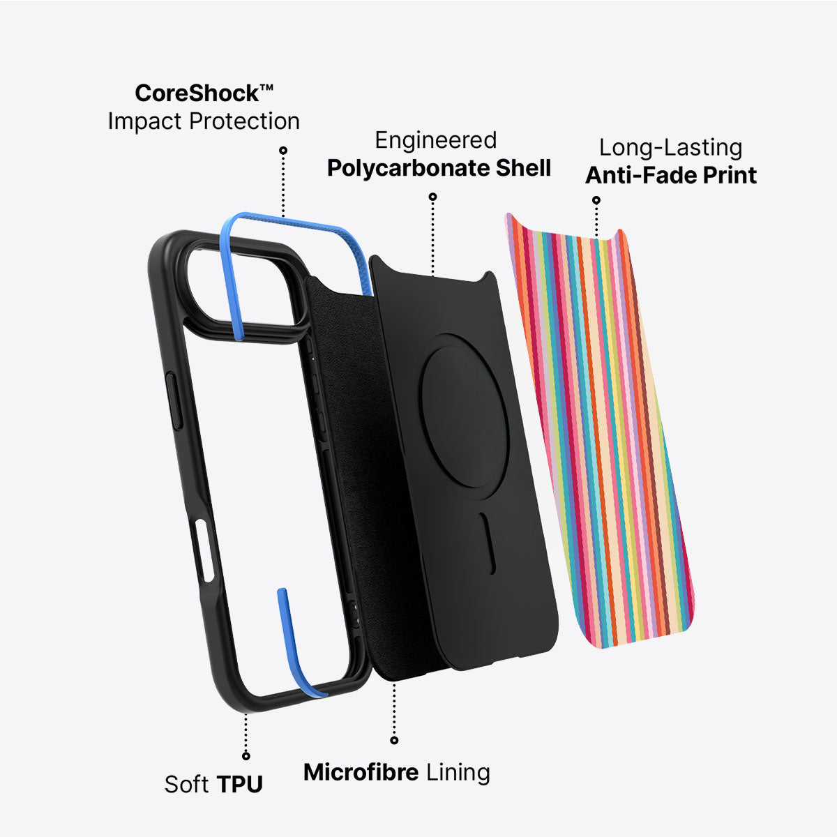 Candy Stripe - iPhone 17 Air Case #case type_core (non magsafe)