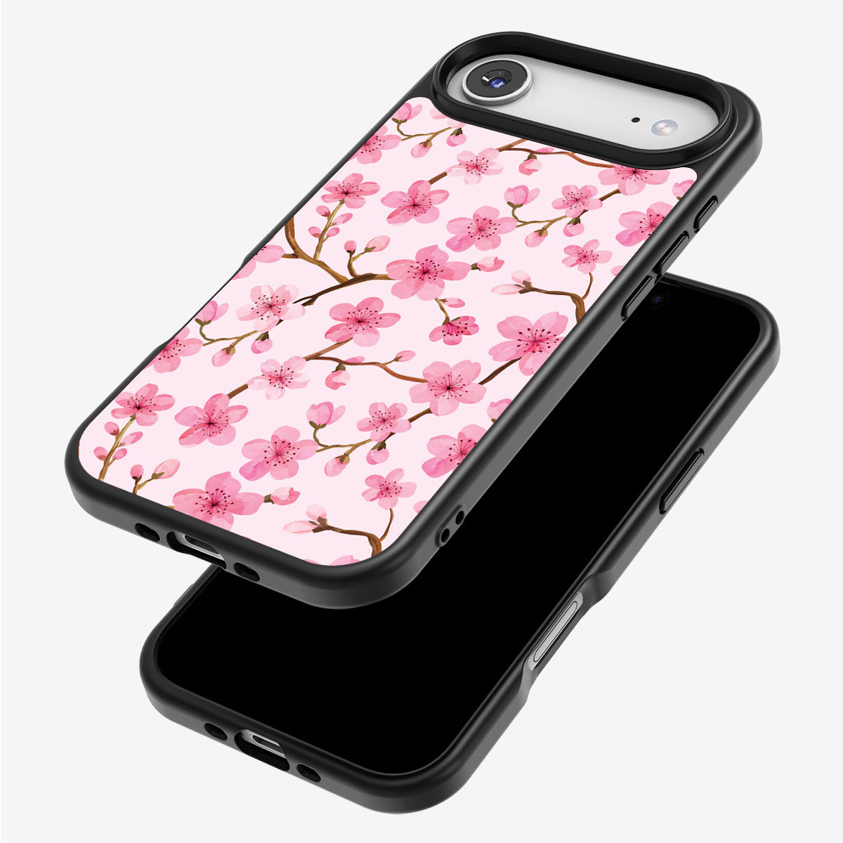 Cherry Blossom iPhone Air case – back and side view