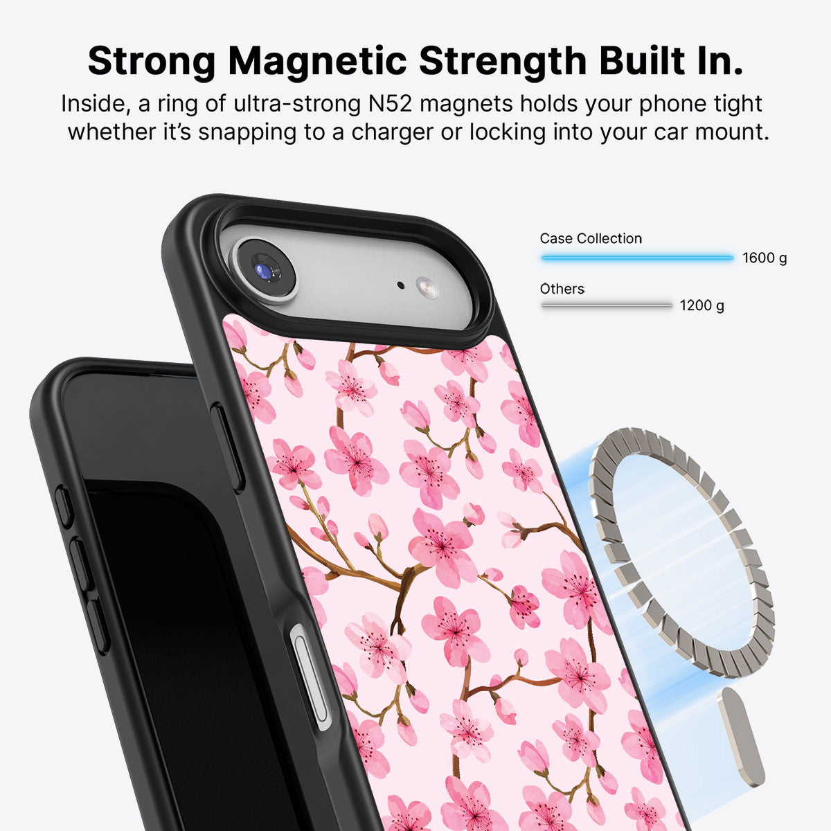 iPhone Air MagSafe case – Cherry Blossom design