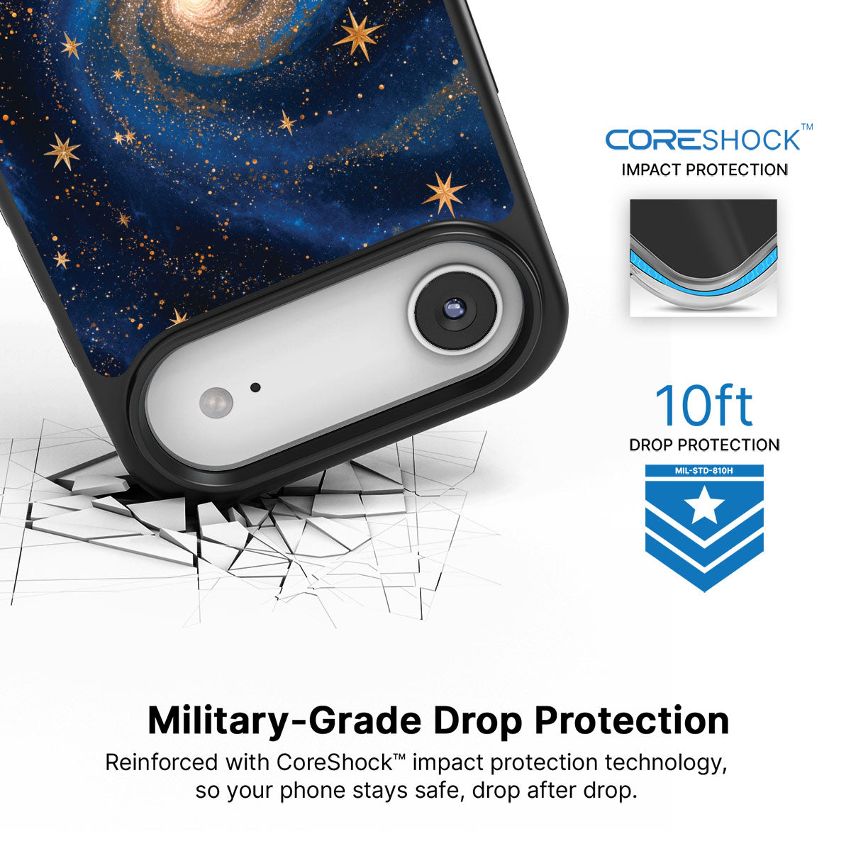 iPhone Air Case with MagSafe – Cosmic Tide