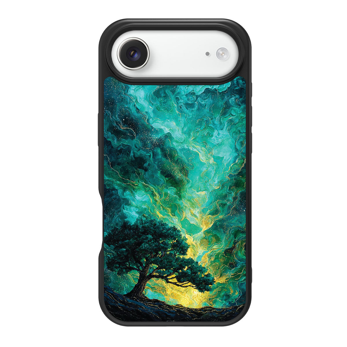 Emerald Storm design back view – iPhone Air case