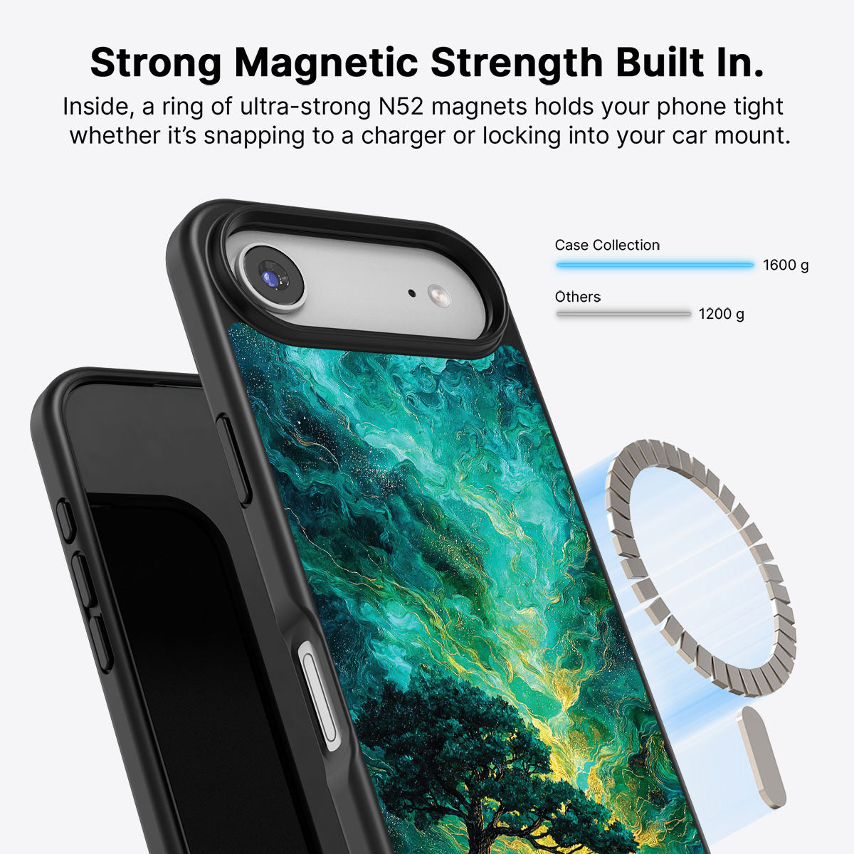 iPhone Air MagSafe case – Emerald Storm design