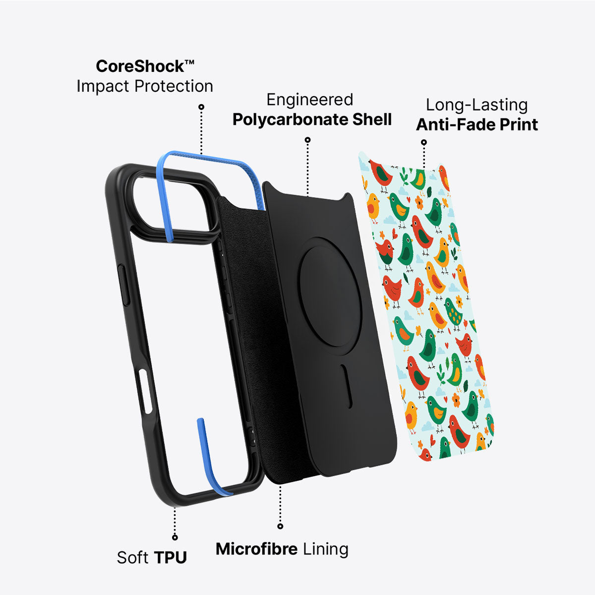 Feathered Friends - iPhone 17 Air Case #case type_core (non magsafe)