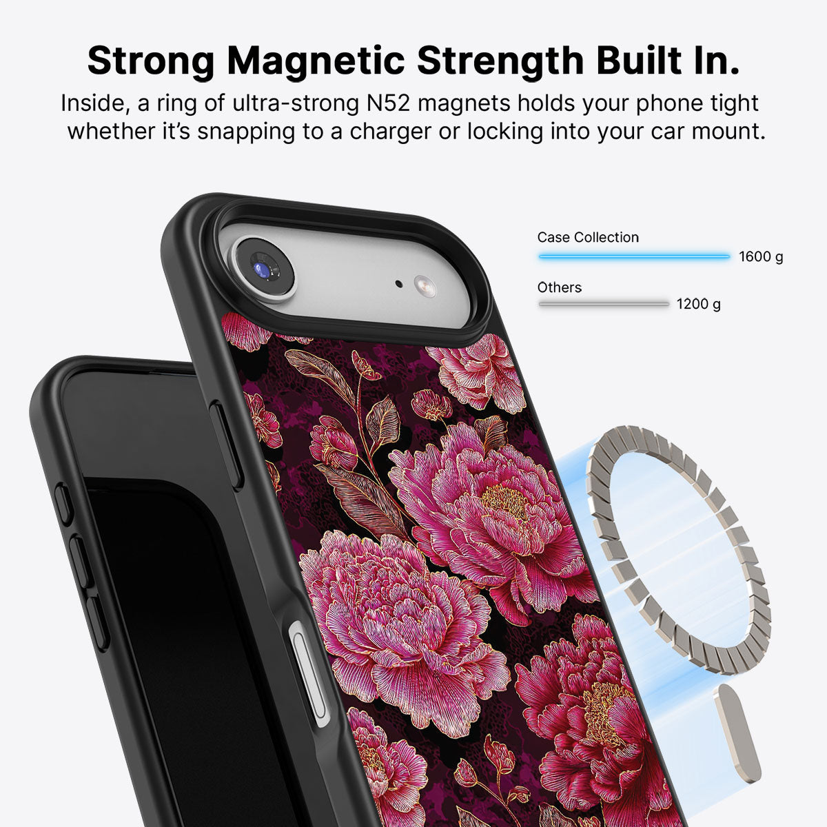 iPhone Air MagSafe case – Floral Opulence design