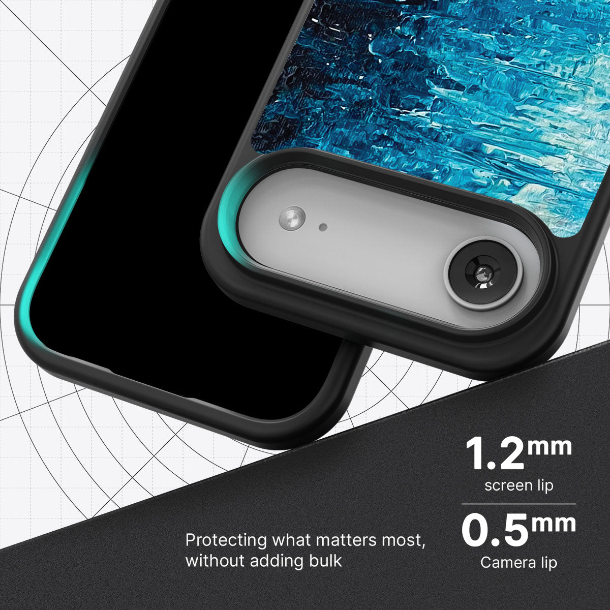 Indigo Impasto - iPhone 17 Air Case #case type_core (magsafe), #case type_core (non magsafe)