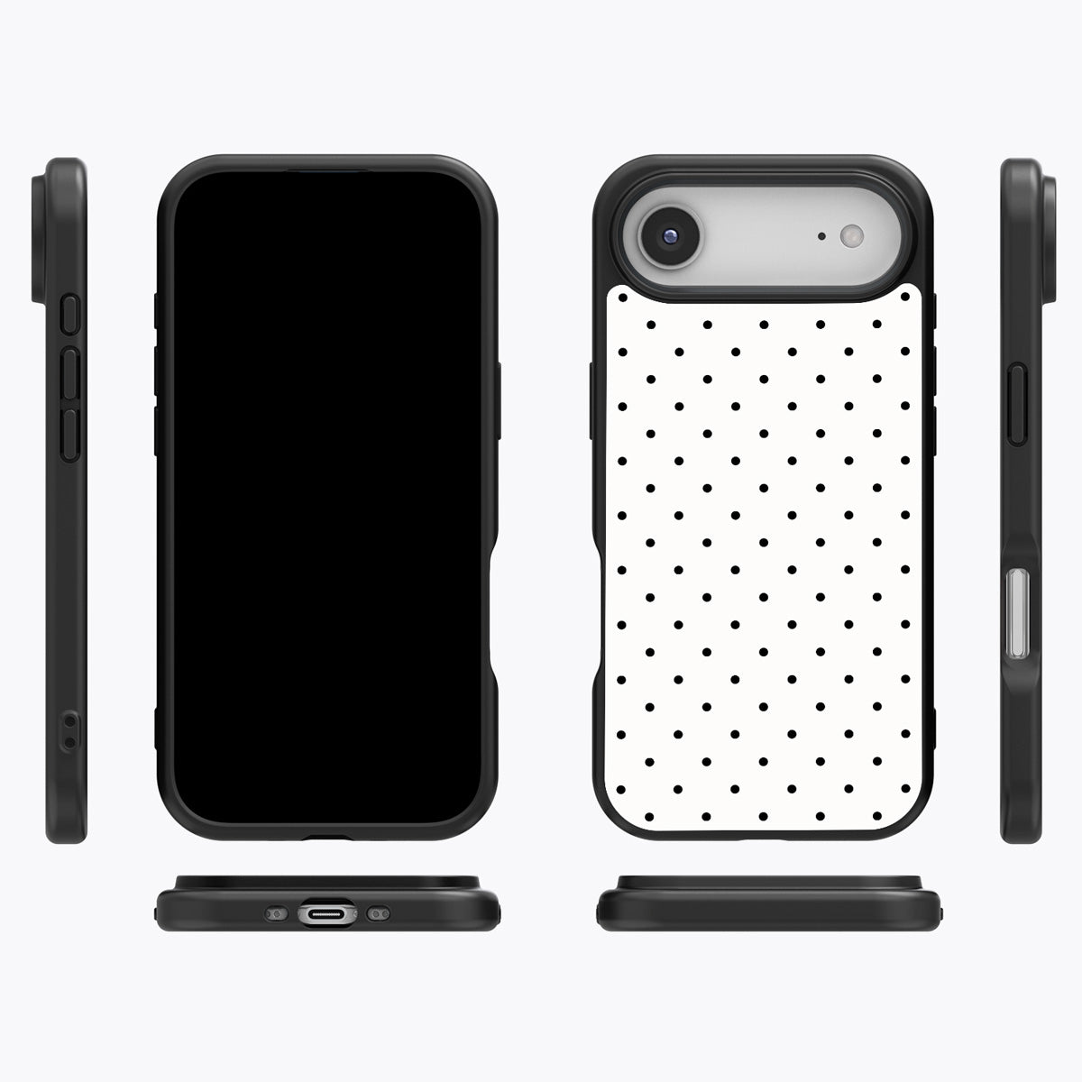 Ivory Sprinkle iPhone Air case cover – multi-angle view