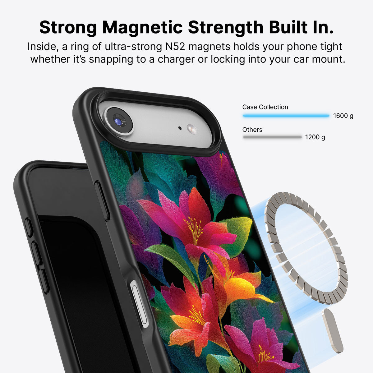 iPhone Air Case with MagSafe – Jungle Bloom