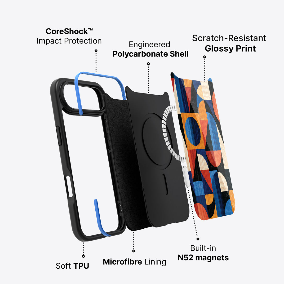 iPhone Air case construction – Modernist Muse phone case