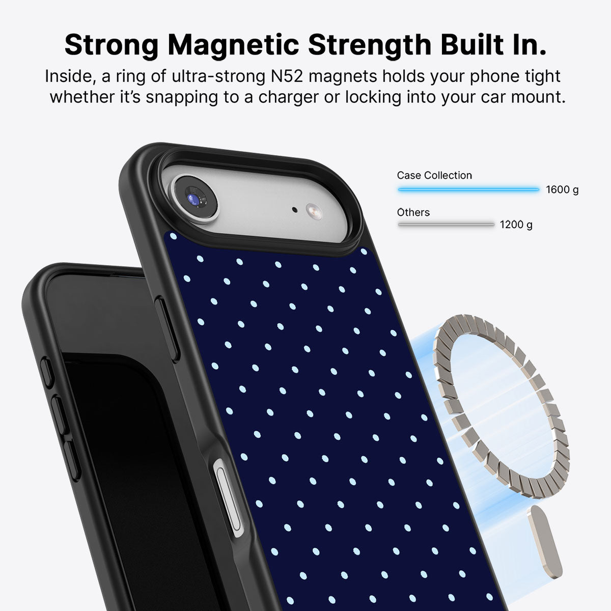 iPhone Air MagSafe case – Navy Whisper design