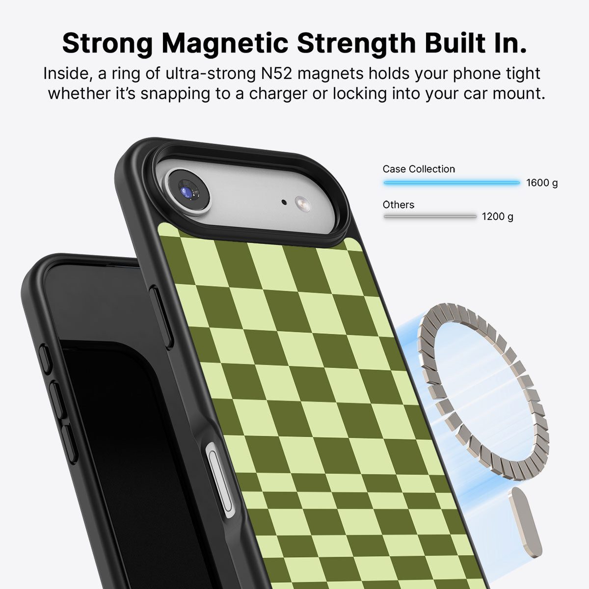 iPhone Air MagSafe case – Olive Meadow design