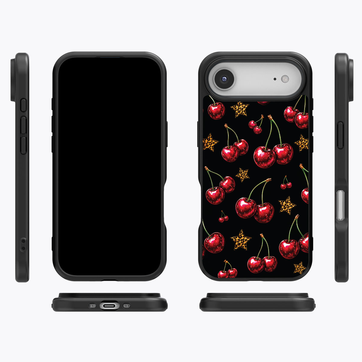 Rebel Cherry iPhone Air case cover – multi-angle view