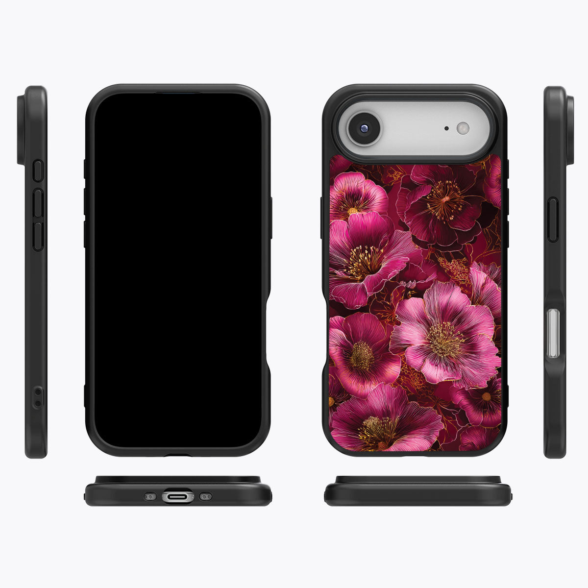 Ruby Flora - iPhone 17 Air Case #case type_core (magsafe), #case type_core (non magsafe)