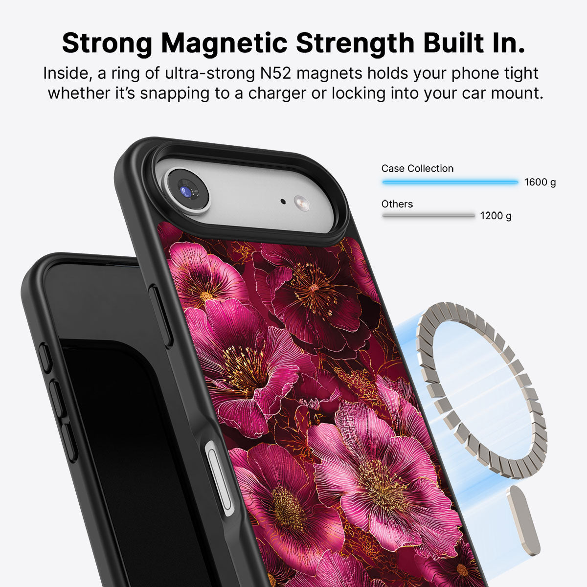 Ruby Flora - iPhone 17 Air Case #case type_core (magsafe)
