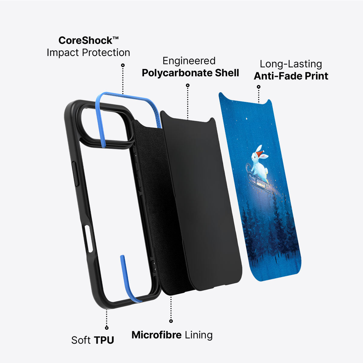 Santa Bunny - iPhone 17 Air Case #case type_core (non magsafe)