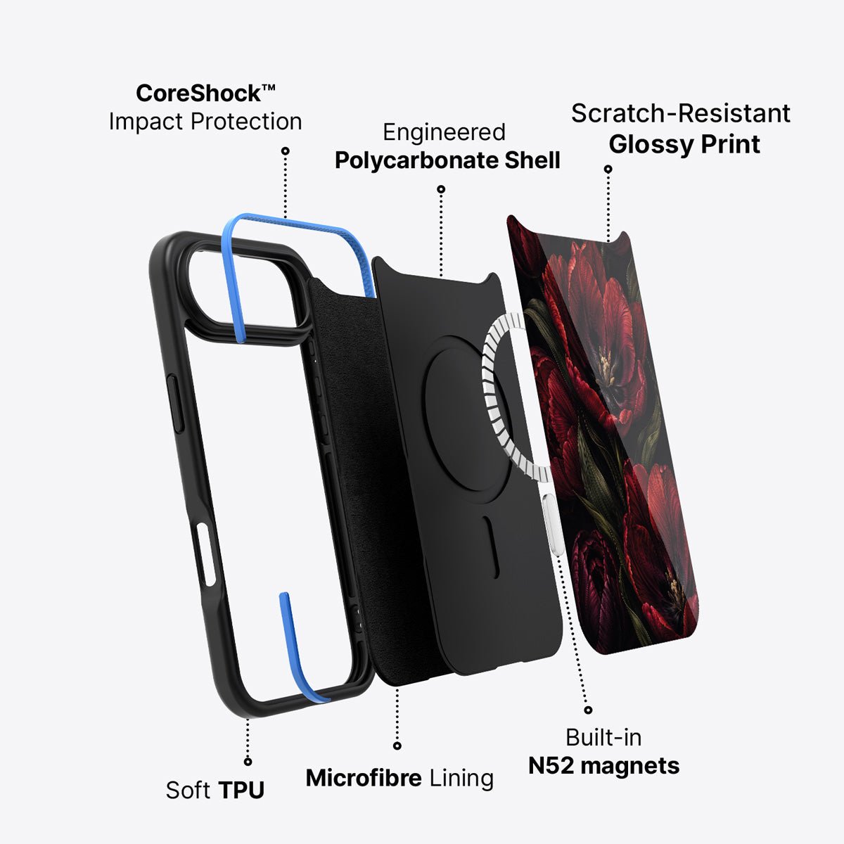 iPhone Air case construction – Scarlet Hour phone case