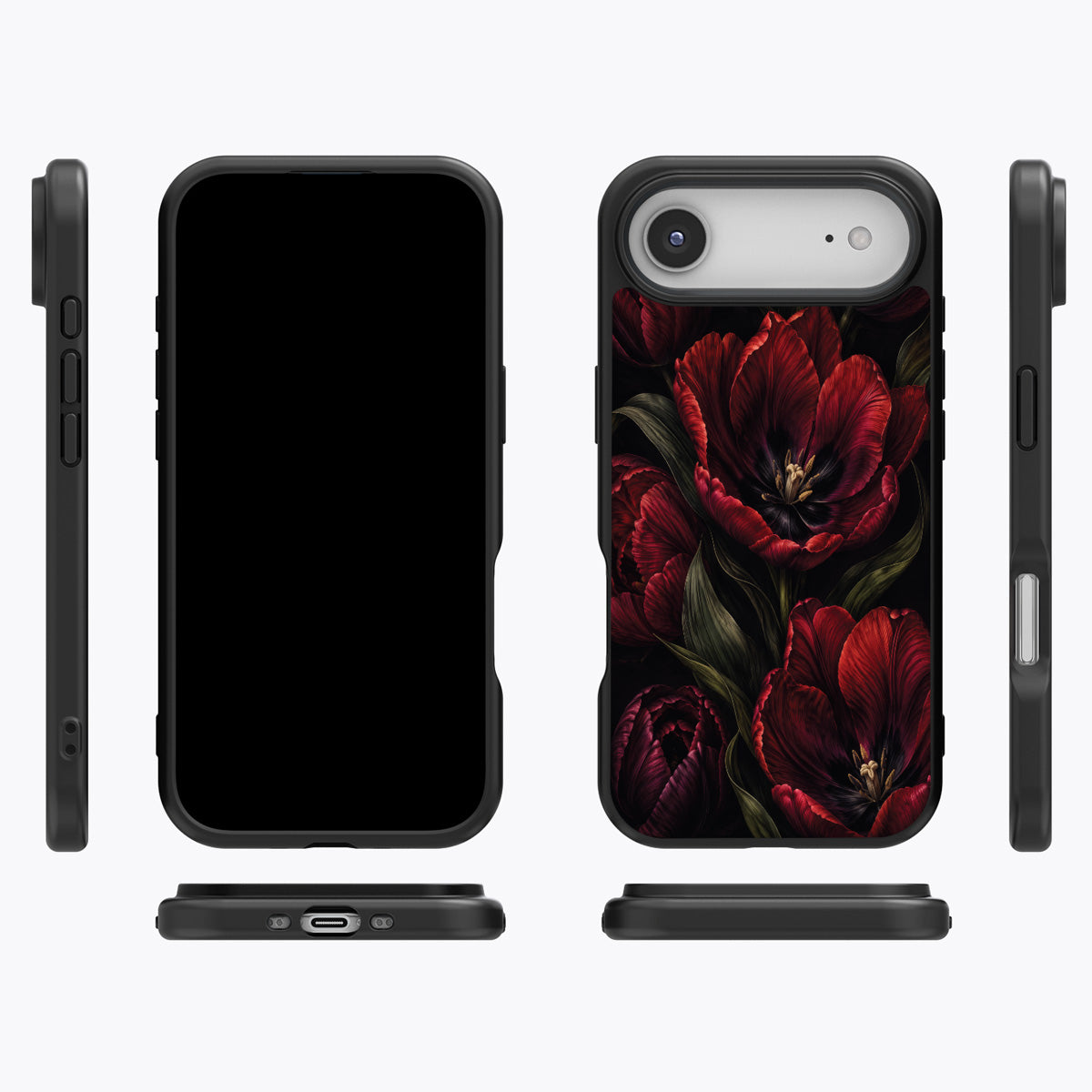 Scarlet Hour iPhone Air case cover – multi-angle view