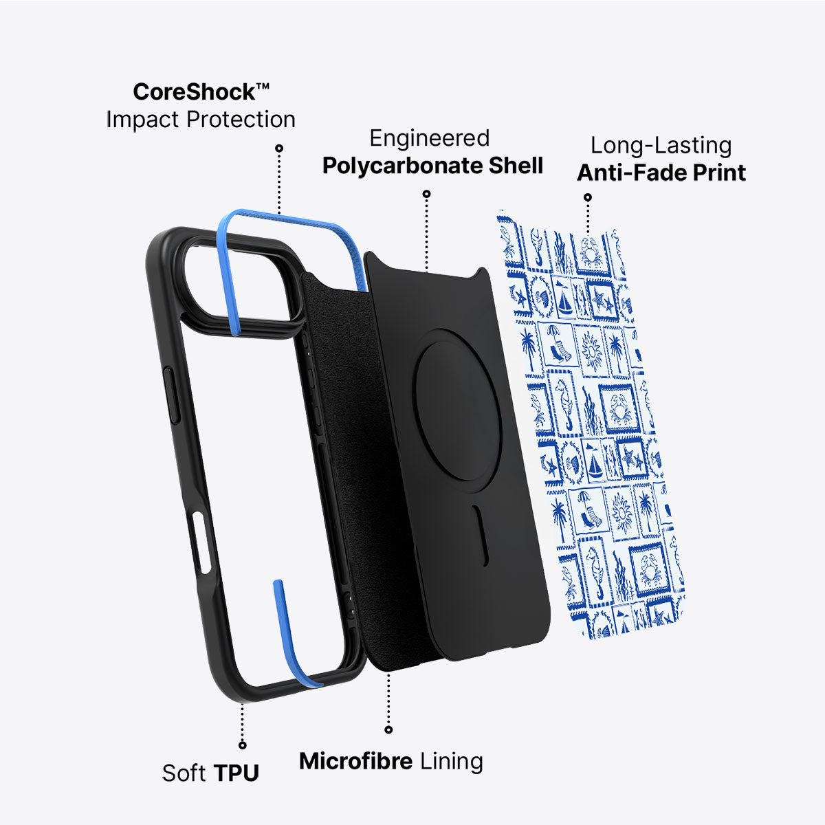 Seaside Sketches - iPhone 17 Air Case #case type_core (non magsafe)