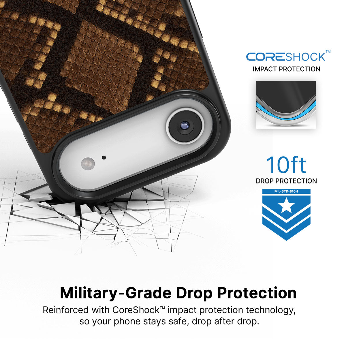 Sepia Snake - iPhone 17 Air Case #case type_core (magsafe), #case type_core (non magsafe)