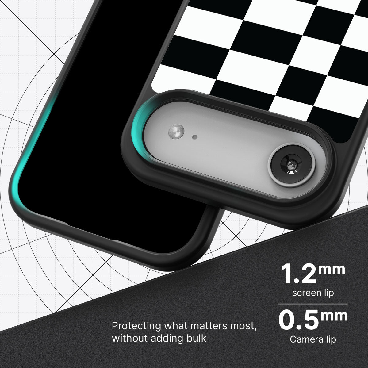 Skewed Checks - iPhone 17 Air Case #case type_core (magsafe), #case type_core (non magsafe)